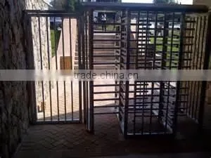 intelligent double lane pedestrian full height rfid turnstile price promotion