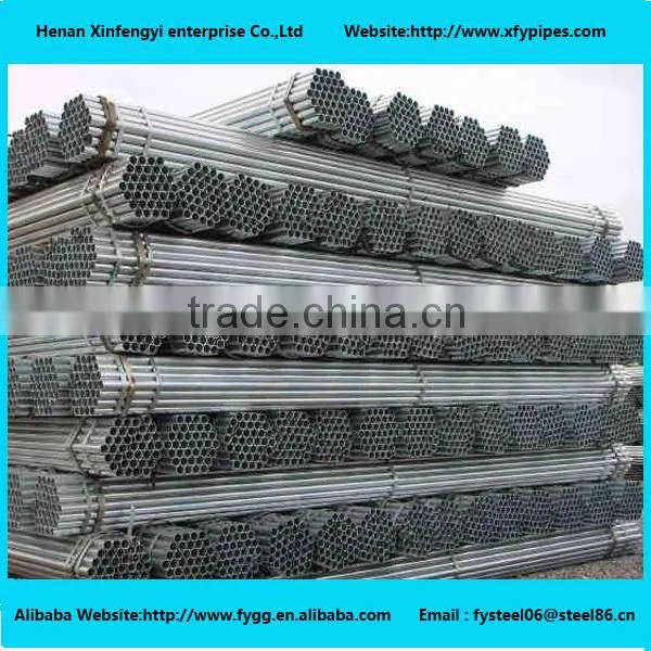 Hot sale greenhouse 34mm hot dipped galvanized steel pipe