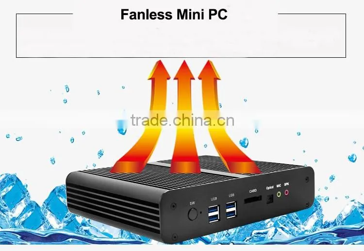 Intel core i7 4500u mini pc dual lan fanless desktop