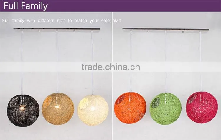 colorful decorative many heads hanging living room pendant lighting