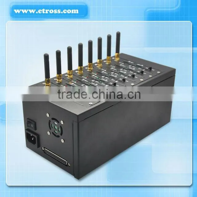 Quad-band 32 SIMs GSM Modem pool 8 Ports ETS-8132 automatically SIM rotation