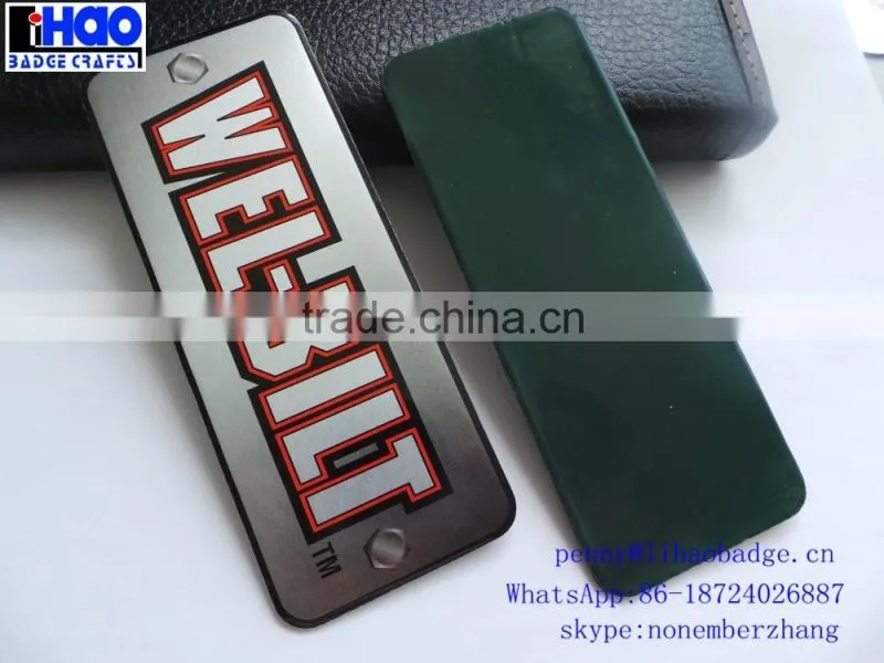 Fashion Anti Brass Metal Engraved Logo Metal Label