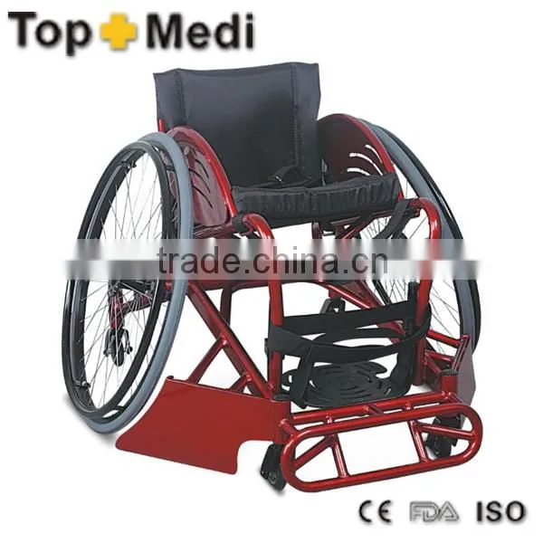 Topmedi Aluminum manual folded lightweight leisure basketball sport wheelchair