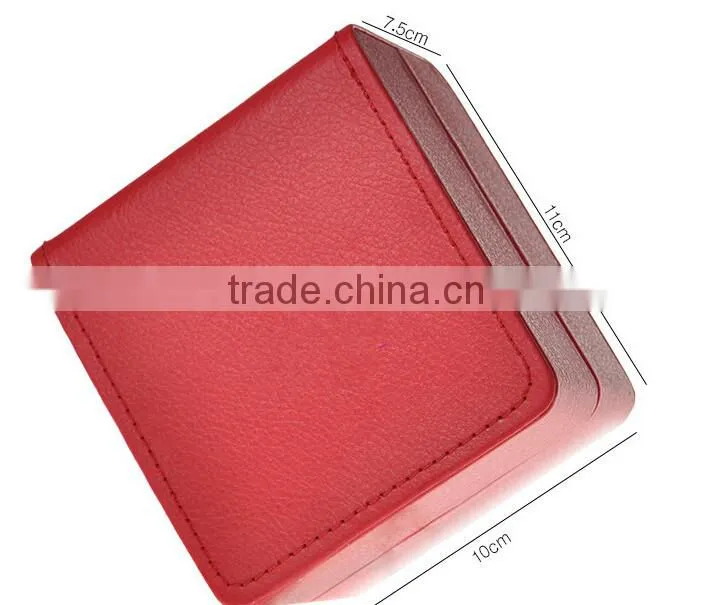 Red high-grade PU leather watch packing box custom logo print