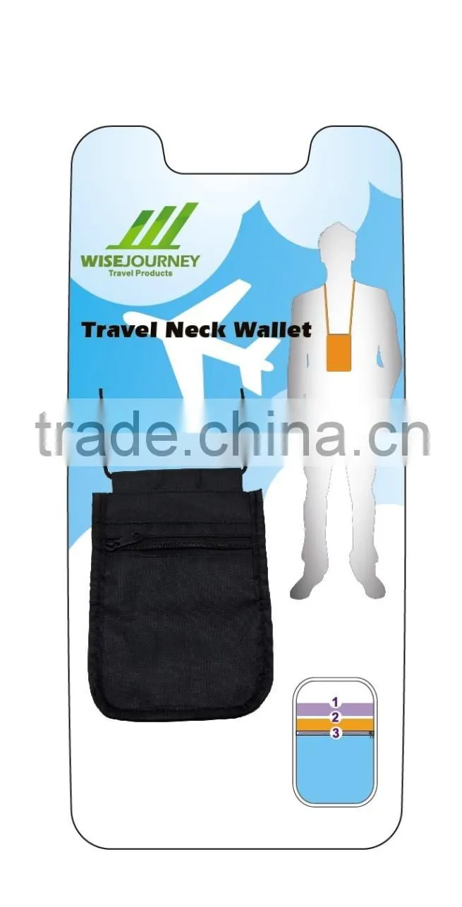 Custom Logo Travel Neck Wallet