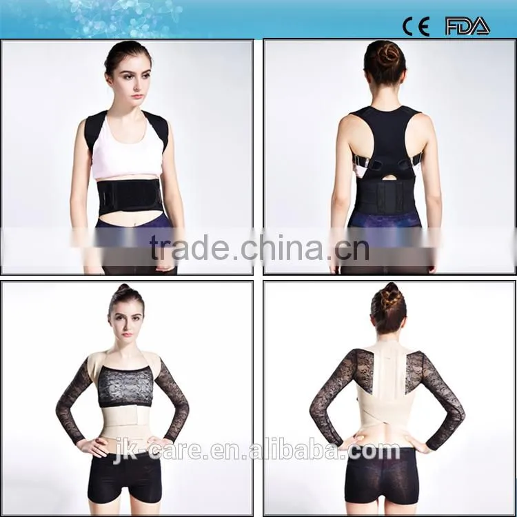 high quality orthopedic back and shoulders support belt back brace to correct posture
