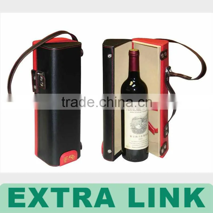 Decorative Custom Design Luxury leather wine carrier