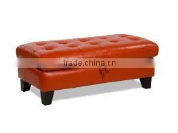 leather stool ottoman storage bench