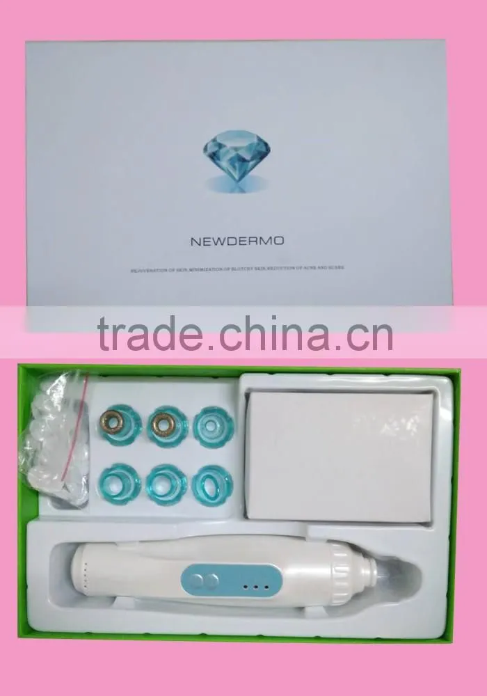 Merry christmas! hot sale crystal and diamond NEWDERMO microdermabrasion machine for removing blackhead