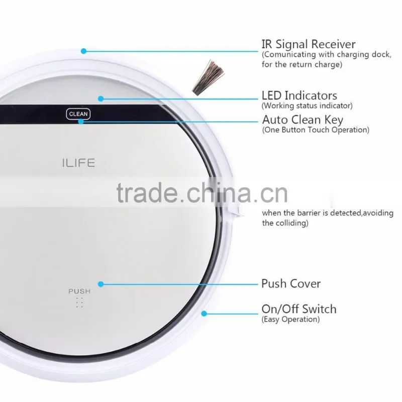 2016 Dropshipper Factory Sell Cleaning Robot Industry Robot Vacuum Cleaner With Mop uv Light Recharging