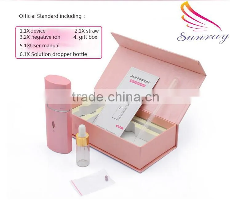 Promotion gift economic home use portable mini handheld mini facial steamer spray nano mist