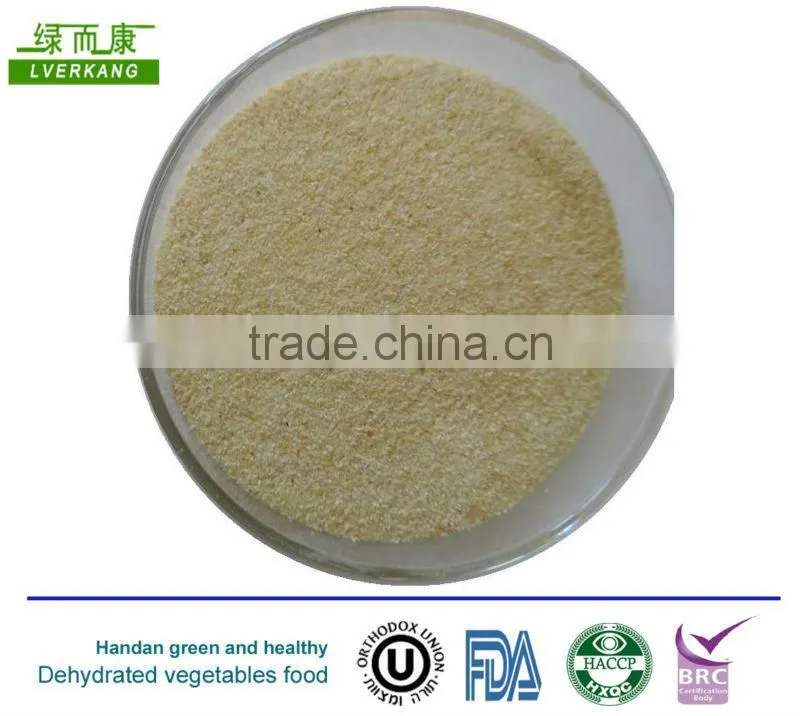 Minced dried garlic, garlic granules, dehydrated garlic particle shape