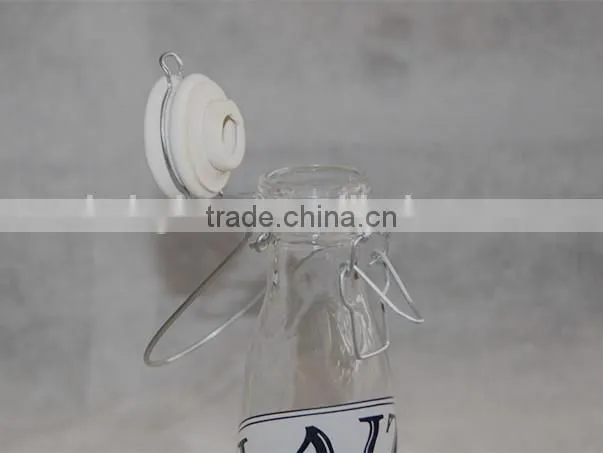 Glass milk/juice bottle