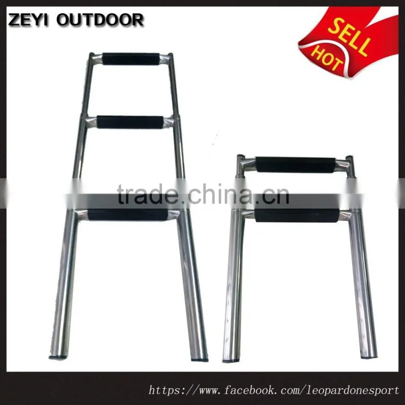 MARINE BOAT FOLDABLE STAINLESS STEEL 5 STEPS LADDERS