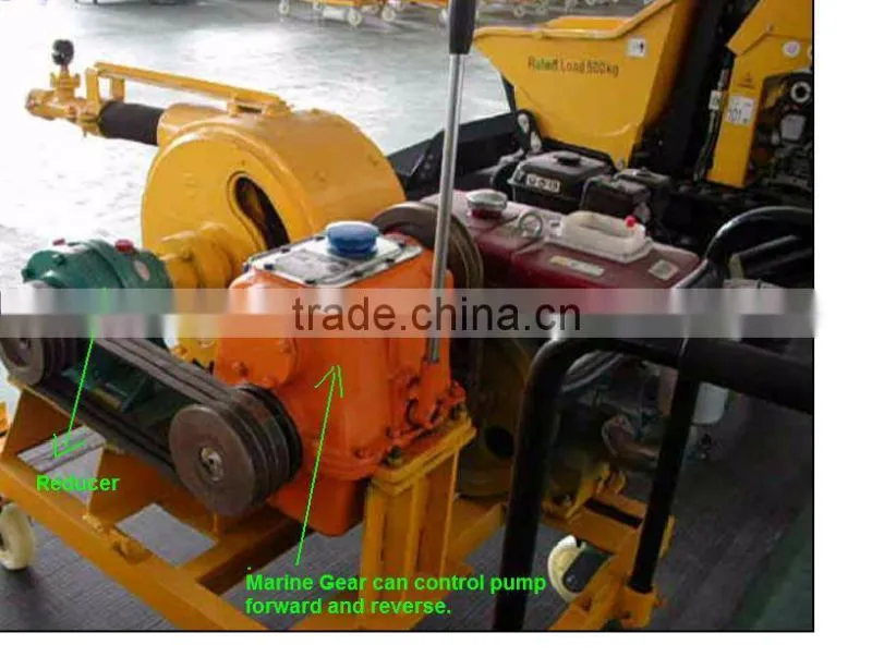 Low maintenance cost UBJ3-Q petrol squeeze hand grout pump