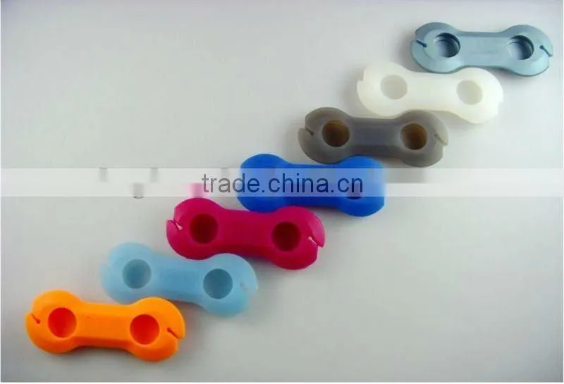 silicone earphone bobbin winder ,silicone cable winders, earphone cord wrap