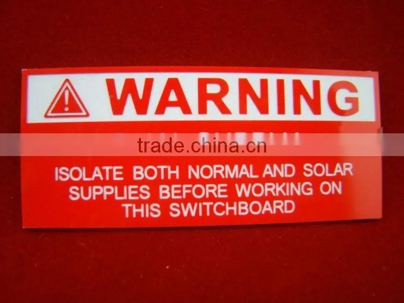 Custom ABS Solar Label Sheet