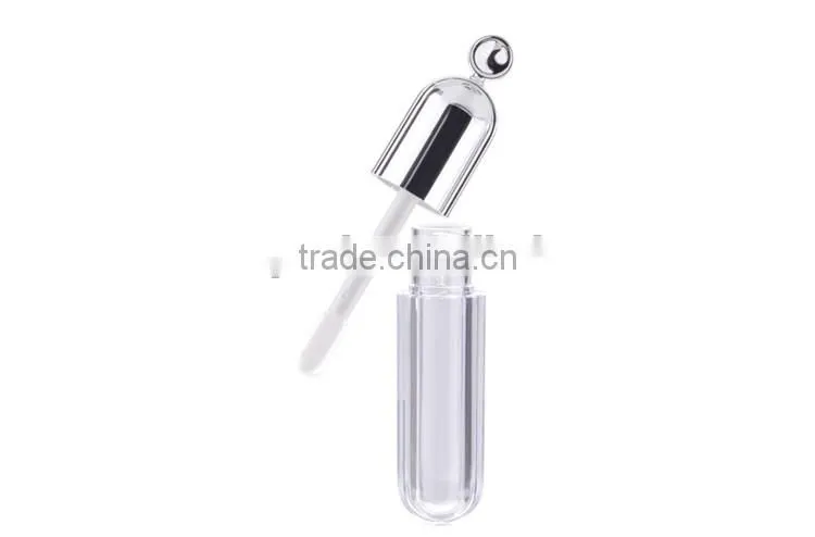 top decorative lipgloss tube containers with brush