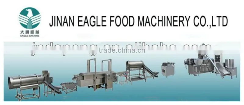 Fried wheat flour puff snack making machines