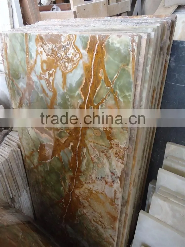 BEAUTIFUL MULTI GREEN ONYX TABLE TOPS COLLECTION