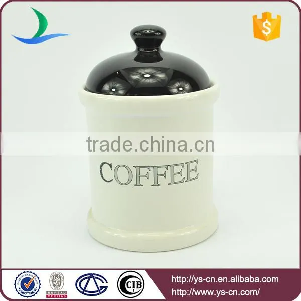 2017 ceramic modern decal food Storage Jars factory