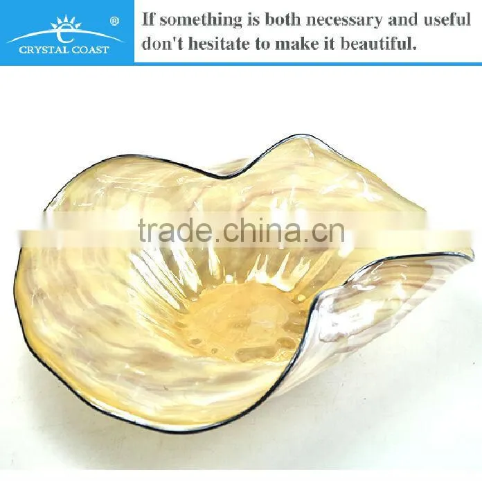 antique murano colored glass decorative plates for chocolat
