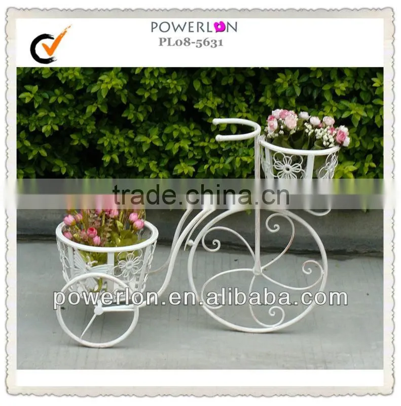 vintage white ornamental bicycle decoration