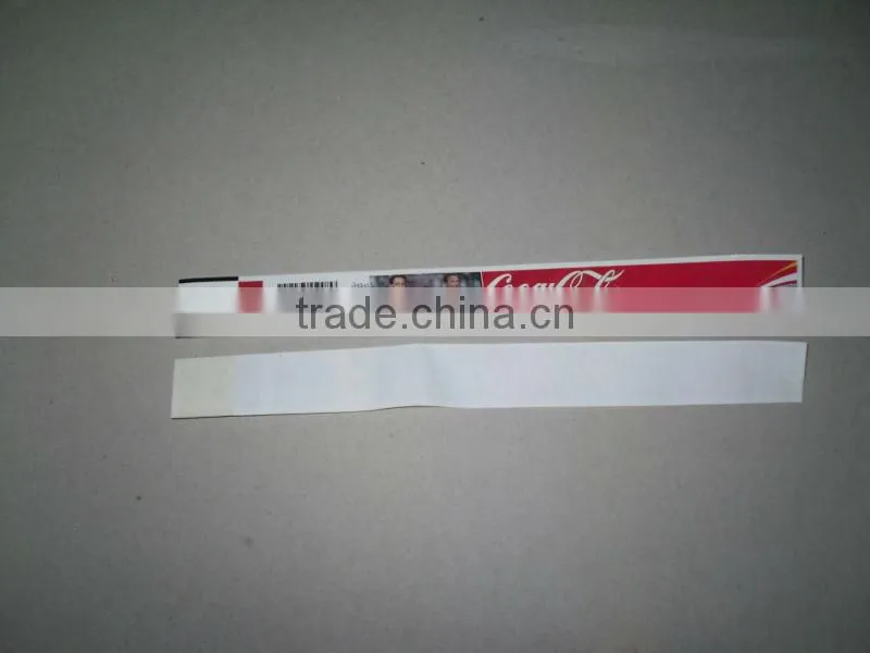 Logo printed tyvek wristband