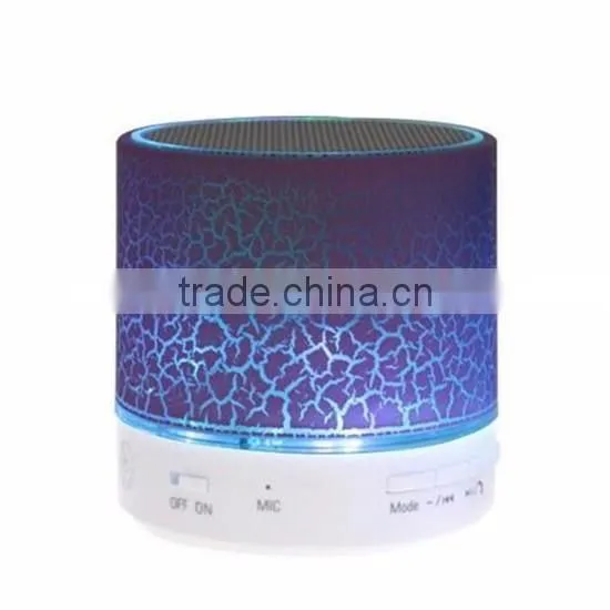 2016 Colorful Dazzle Light Crack Bluetooth Speaker Outdoor Portable Mini Bass Sound Box