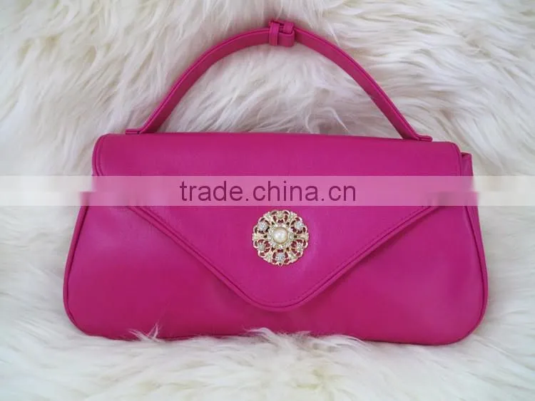 Genuine leather cow leather cosmetic bag , makeup bag