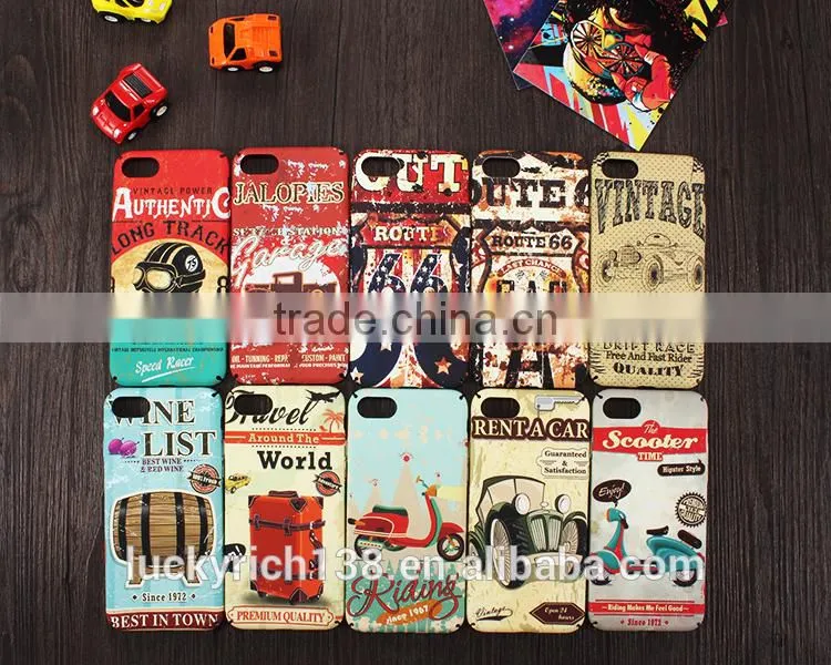 2017 new customized Traveling brushed luminous PC phone case for iPhone 6G/6P/7G/7P