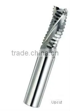 Solid Carbide Three Flute Spiral Roughing Tool-Upcut/Downcut