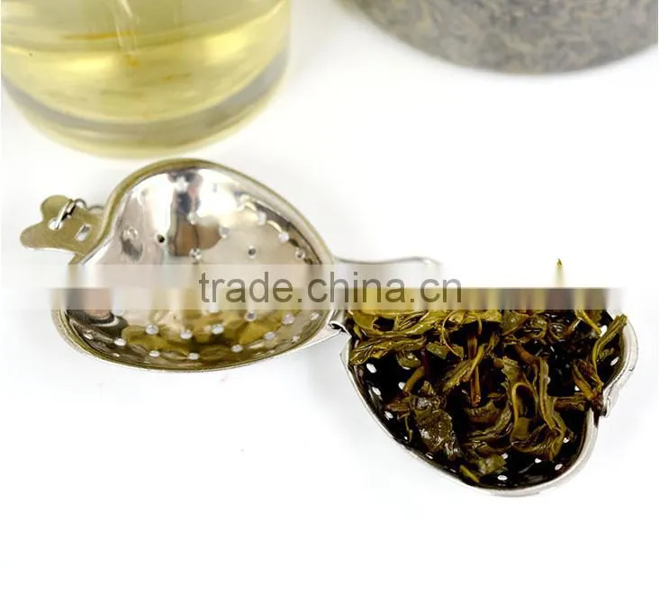 100% food grade 304 stainless steel Heart Shape tea Infuser