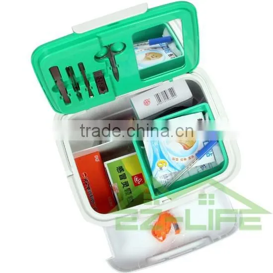 hospital medicine plastic pills empty PP portable emergency storage box/kit/bag