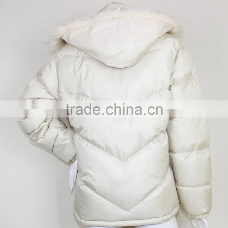 Western Wear For Women Beige White Warm Jackets And Coats