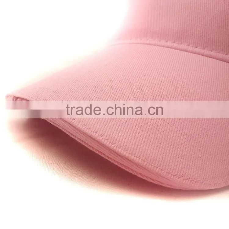 2016 custom plain 100% cotton baseball cap and 5 panel led hat