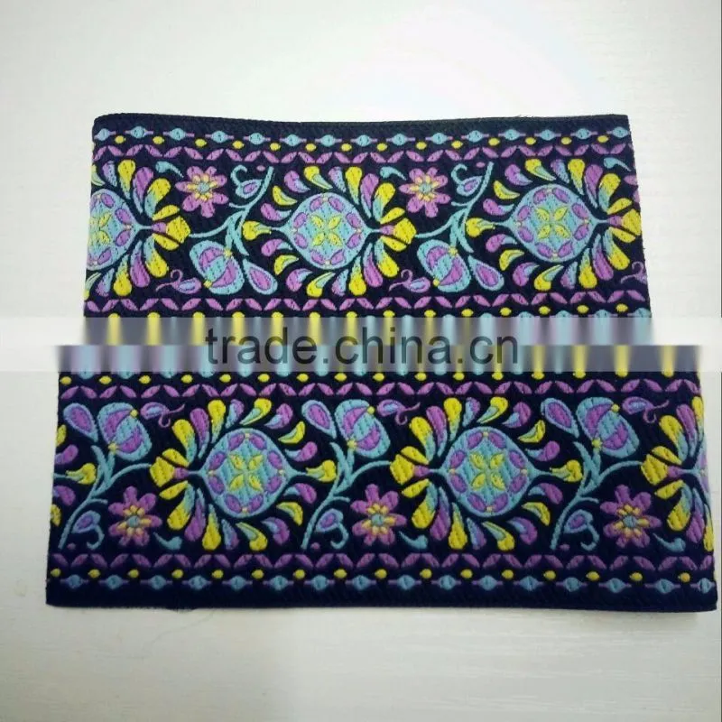 Custom high quality metal yarn jacquard ribbon for decoration