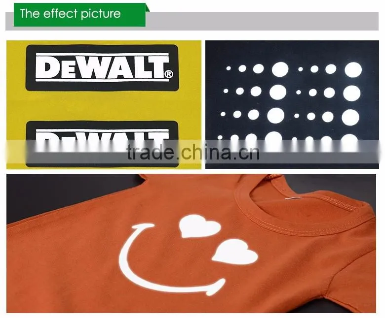 QingYi fabric heat transfer stickers with reflective effect