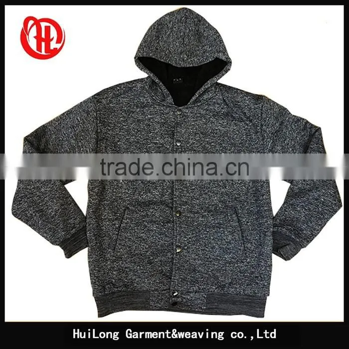 100% polyester Wholesale Custom Design Thick sherpa Lined Fleece Hoodie For men