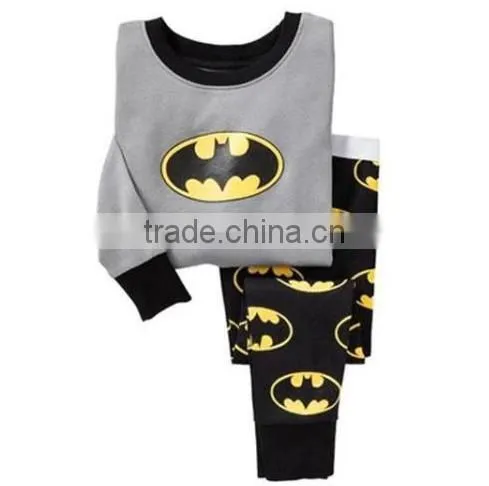Wholesale 2017 baby sleepwear printing long sleeve cotton pajamas for children cheap summer kids pajamas set