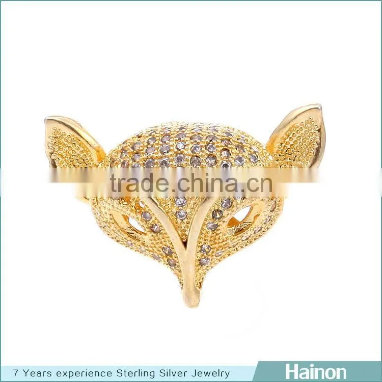 fox 18k gold filled in sterling silver with zircon accessory factory