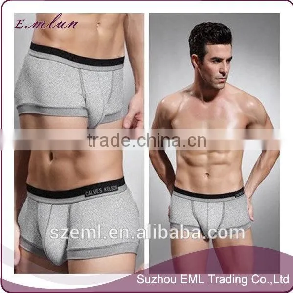 Men custom modal comfortable u convex pouch boxer underwear