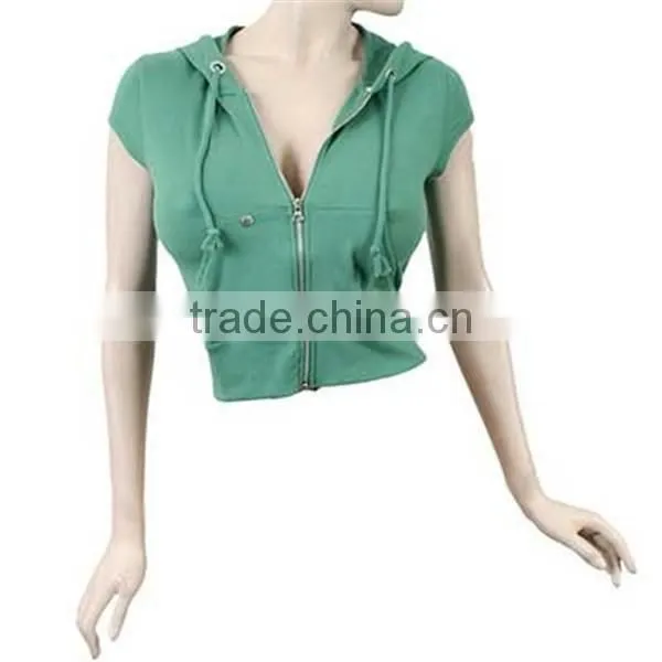 European style women short sleeve hoodies