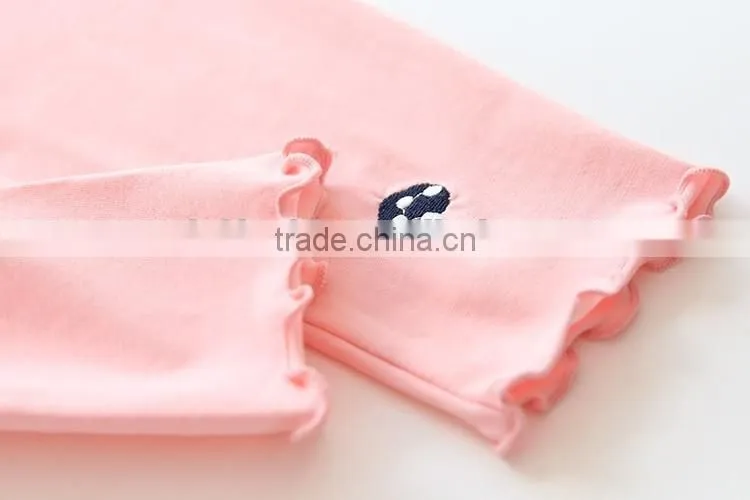 wholesale fashion designer cotton spandex girls ruffle pants and kids dress