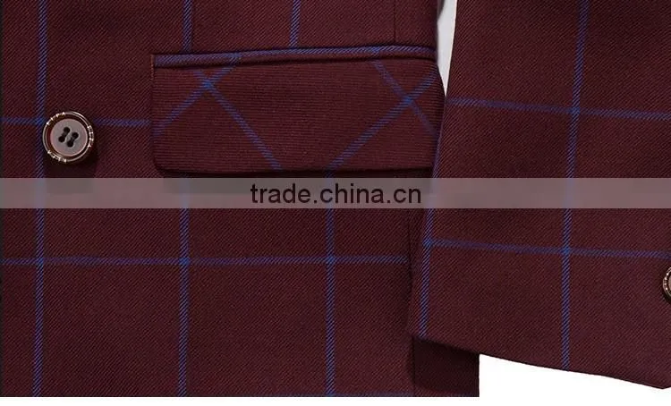 ELPA NXB0055 fancy burgundy three pieces boy suits for show
