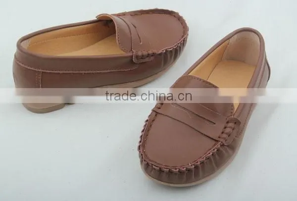 Shenzhen rubber sole baby and children cssual boat shoes