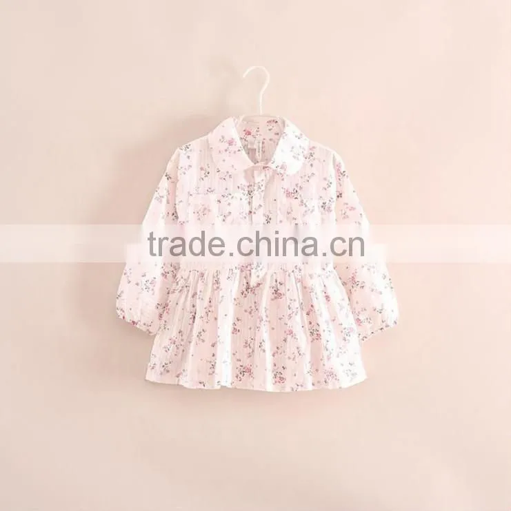 fashion wholesale children's shirts for 4-16 years girl in fall