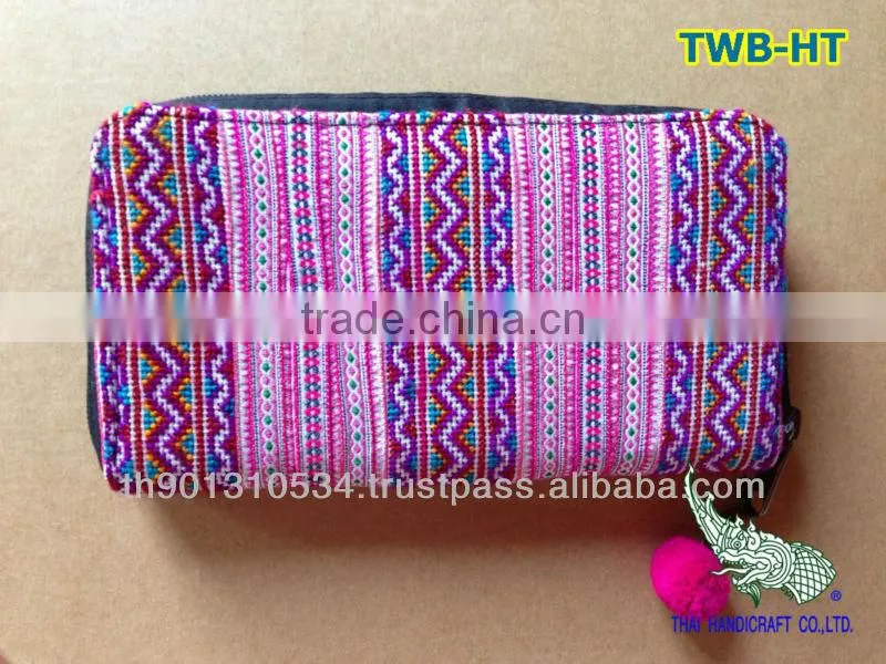 Embroidered HMONG HILL TRIBE Clutch Wallet Coin Money Bag Purse