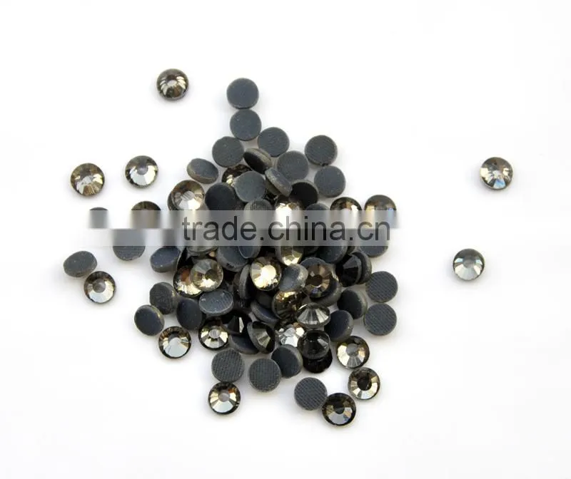 Wholesale Hot Fix Glass Crystal,Hot Fix Rhinestones Rose & Flatback in Black diamond rhinestine