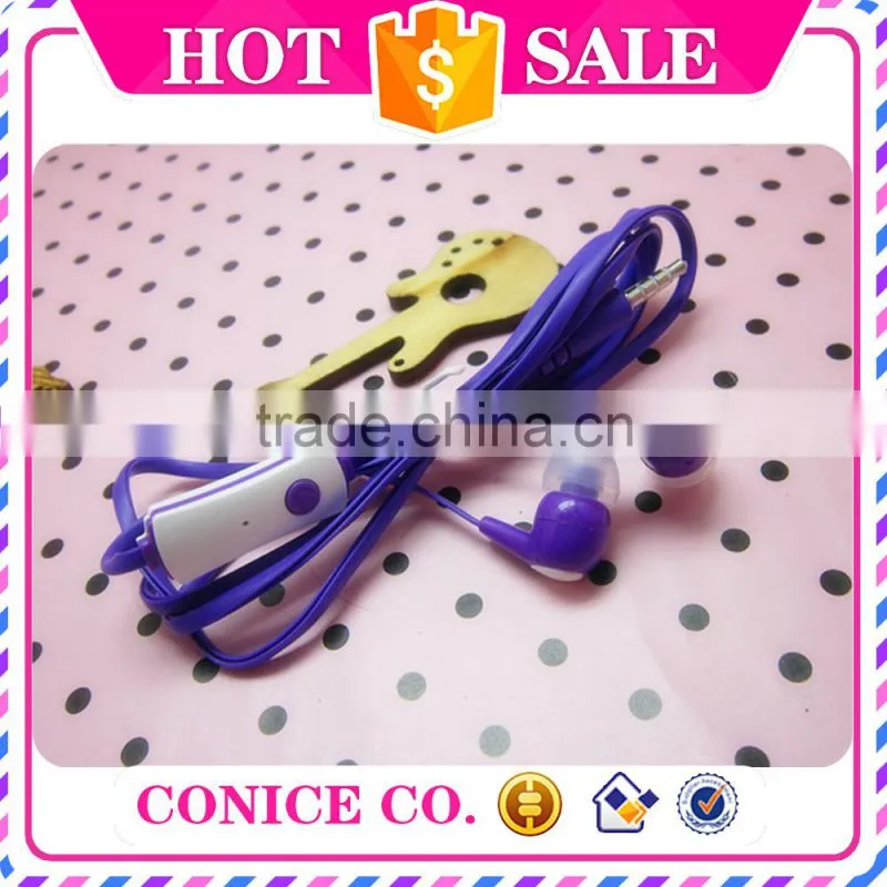 2015 Cheap Sports Wire Earphones with Mic For Phone